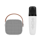 100W Peak High Power Portable Karaoke Bluetooth Speaker Wireless Microphone Suit Intelligent External Singing Equipment - Mini single mic