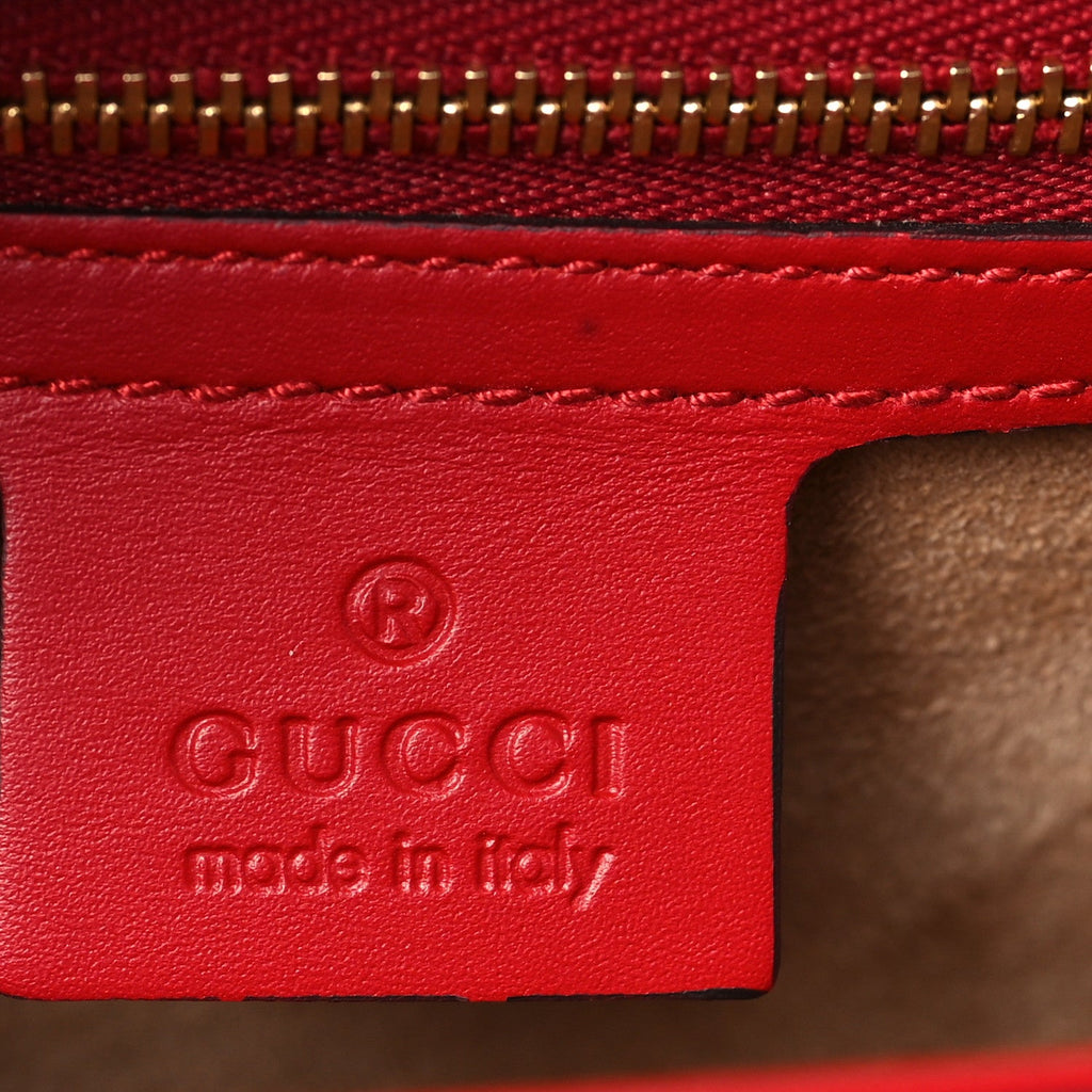 Calfskin Small Sylvie Shoulder Bag Hibiscus Red