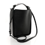 Calfskin Logo XS Tool 2.0 North-South Tote Black
