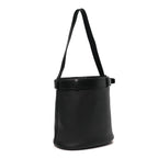 Soft Grained Vitello Daino Secchiello Bucket Bag Black