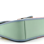 Calfskin Matelasse Diagonal Mini GG Marmont Top Handle Shoulder Bag Multicolor Pastel