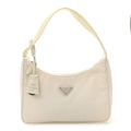 Tessuto Nylon Mini Re-Edition 2000 Bag White