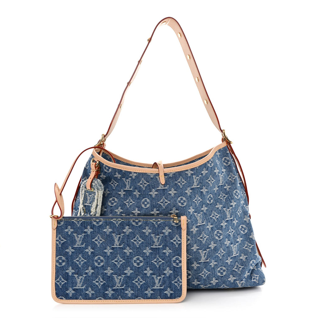Monogram Denim CarryAll MM Blue