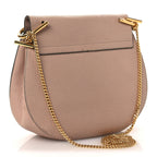 Grained Lambskin Drew Shoulder Bag Cement Pink