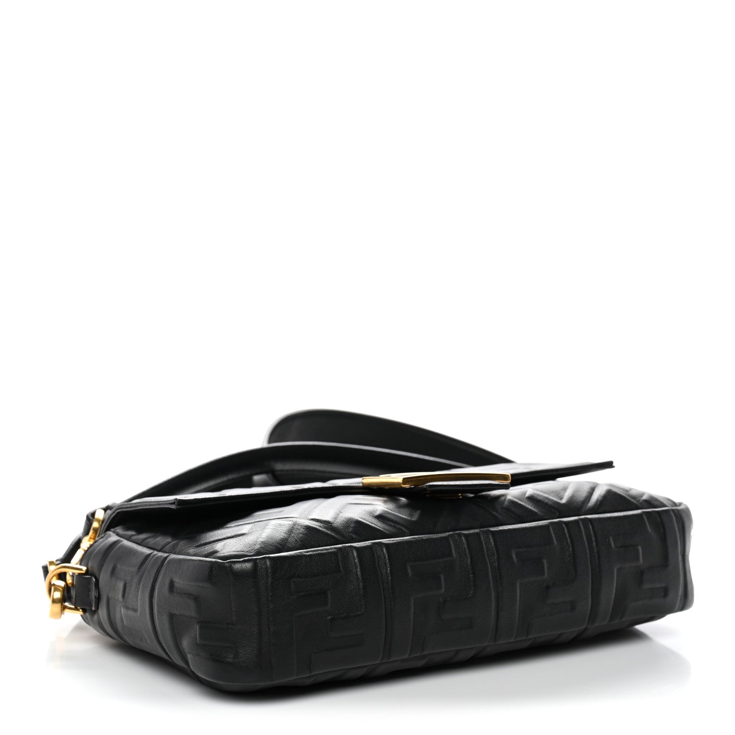 Nappa FF 1974 Embossed Baguette Black