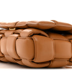 Nappa Maxi Intreccio Padded Cassette Crossbody Bag Caramel