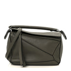 Calfskin Mini Puzzle Bag Khaki Green