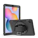 SAHARA - Protection Hand Strap Series Case for Samsung Galaxy Tab S6 Lite (2020-2024) - Black