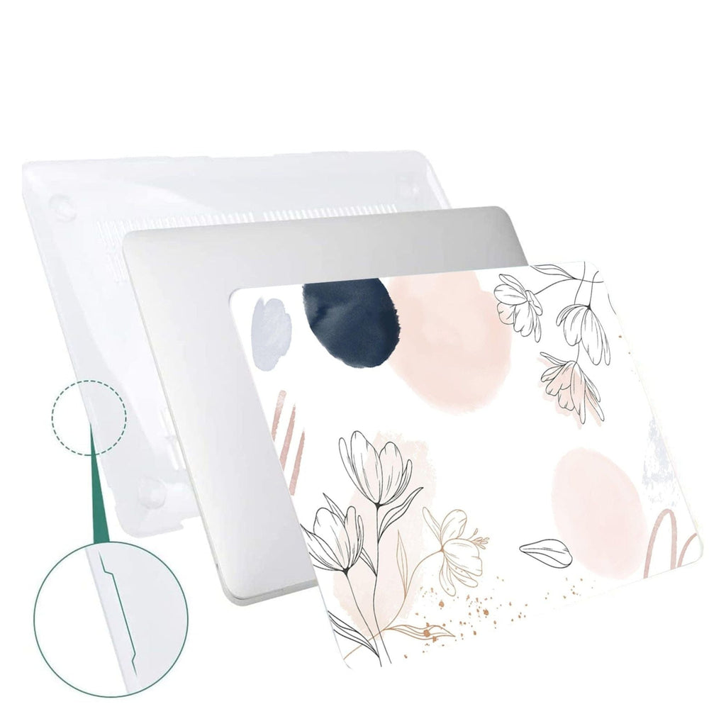 SAHARA - Hybrid-Flex Arts Case for Apple MacBook Air 15" M2 Chip Laptops - White