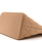 Caviar Quilted Medallion Tote Beige