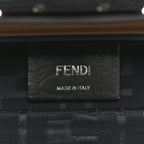 Shiny Glazed Fabric Vachetta FF 1974 Mini Baguette Trunk Mogano Panna Cuoio