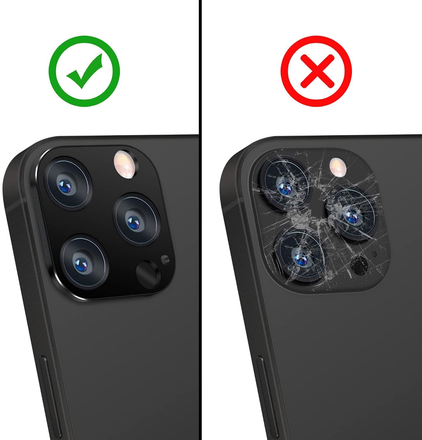 SAHARA - ZeroDamage Camera Lens Protector (2-Pack) - iPhone 13 Pro and iPhone 13 Pro Max