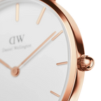 Daniel Wellington Ladies Petite Dover White Watch