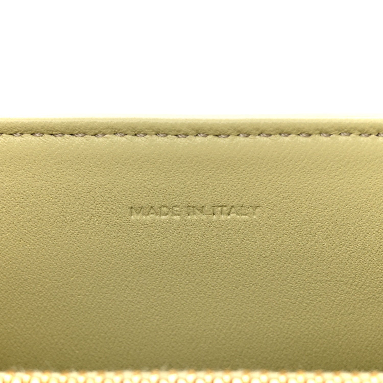 Satinated Calfskin Mini 16 Top Handle Bag Almond Green
