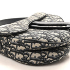 Oblique Saddle Bag Blue