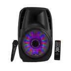 15 Inch Portable Bluetooth Speaker with Sound/Volume Reactive Lights