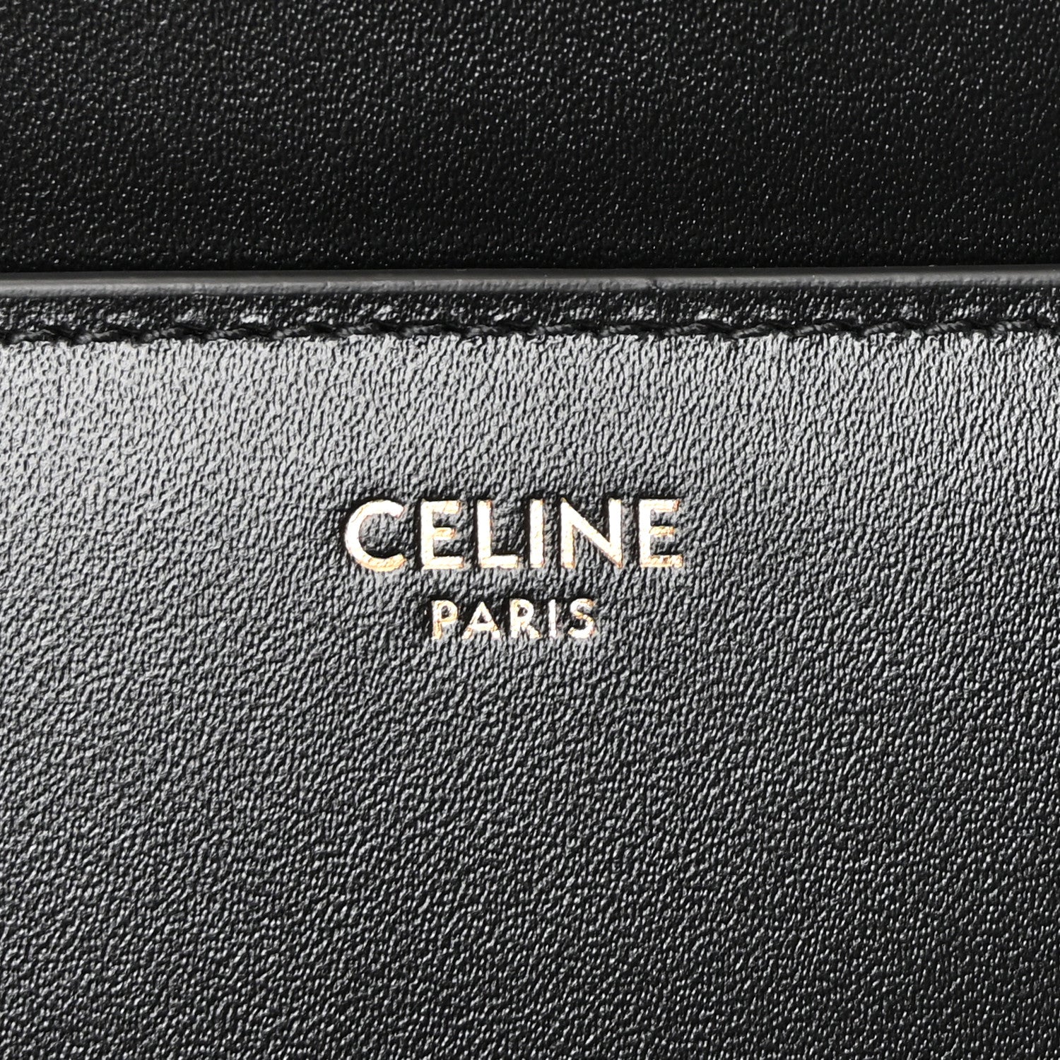 Satinated Calfskin Small 16 Top Handle Bag Black