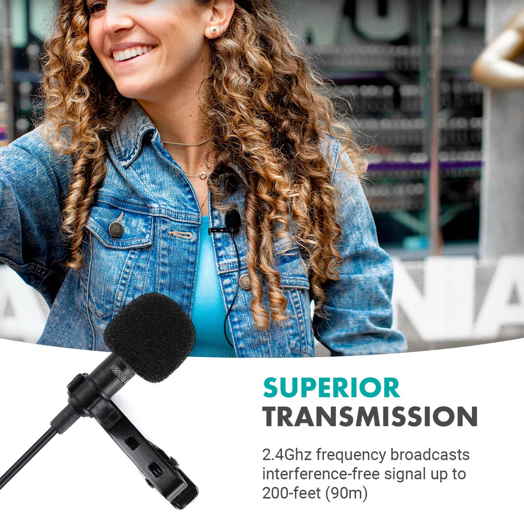 Movo Wireless USB-C Microphone System for Android and iPhone 15 and Up