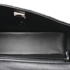 Lambskin Quilted Mini Top Handle Rectangular Flap So Black