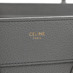 Baby Drummed Calfskin Micro Luggage Kohl
