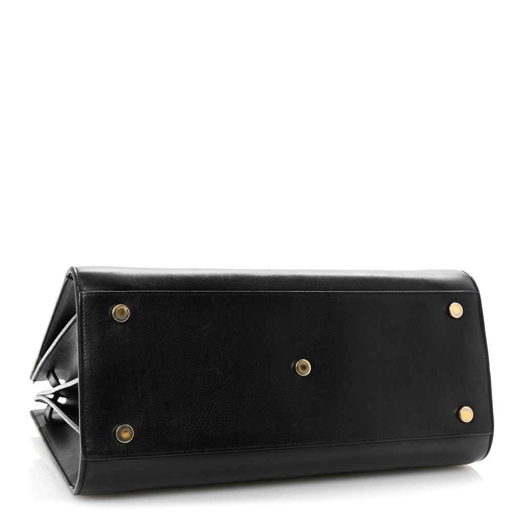 Calfskin Small Sac De Jour Black