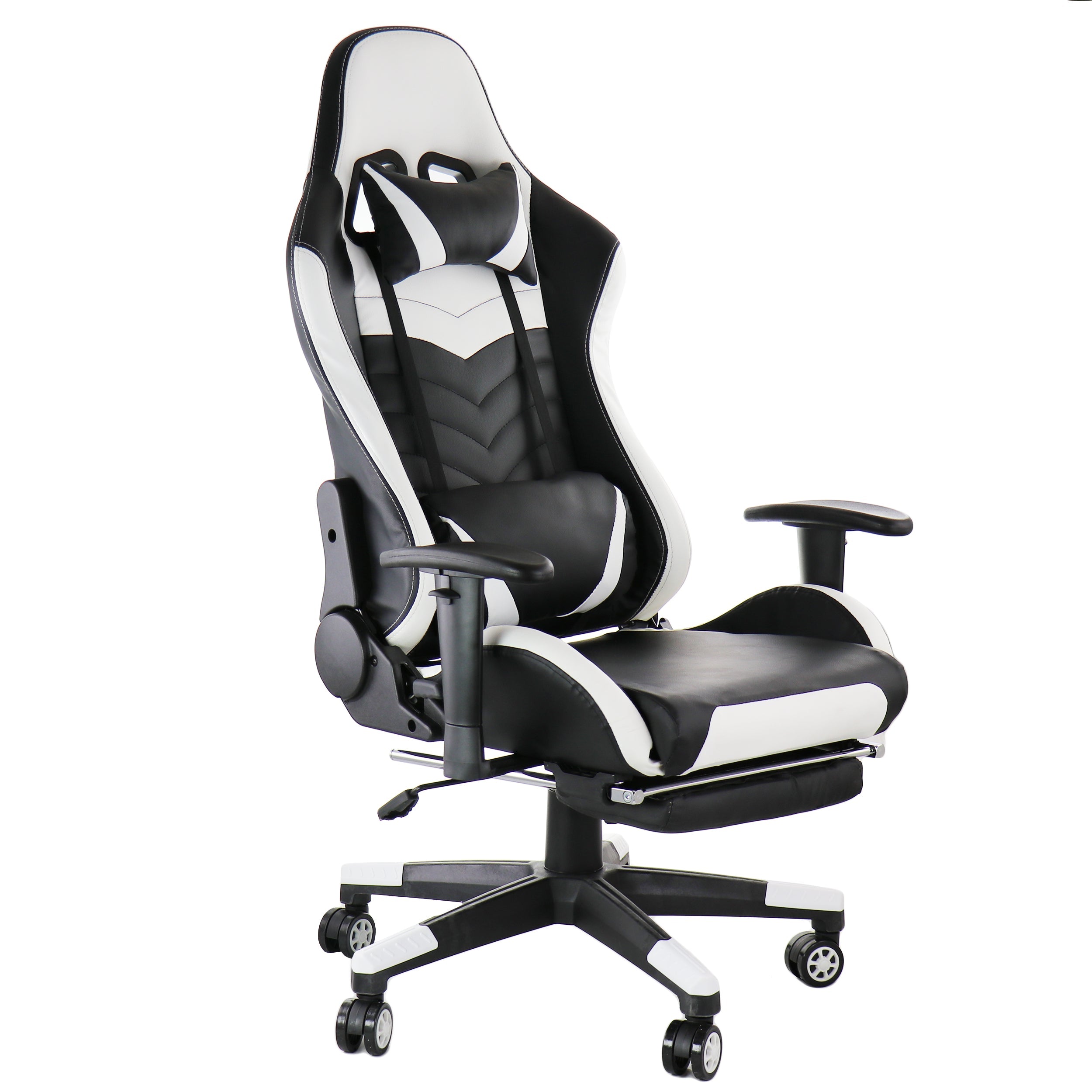 Gaming Chair in Black and White