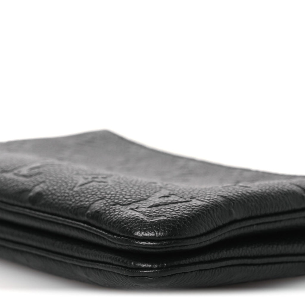 Empreinte Double Zip Pochette Black
