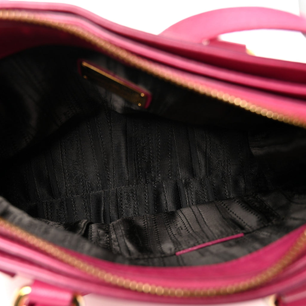 Hammered Calfskin Batik Tote Pink