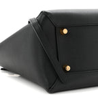 Grained Calfskin Mini Belt Bag Black