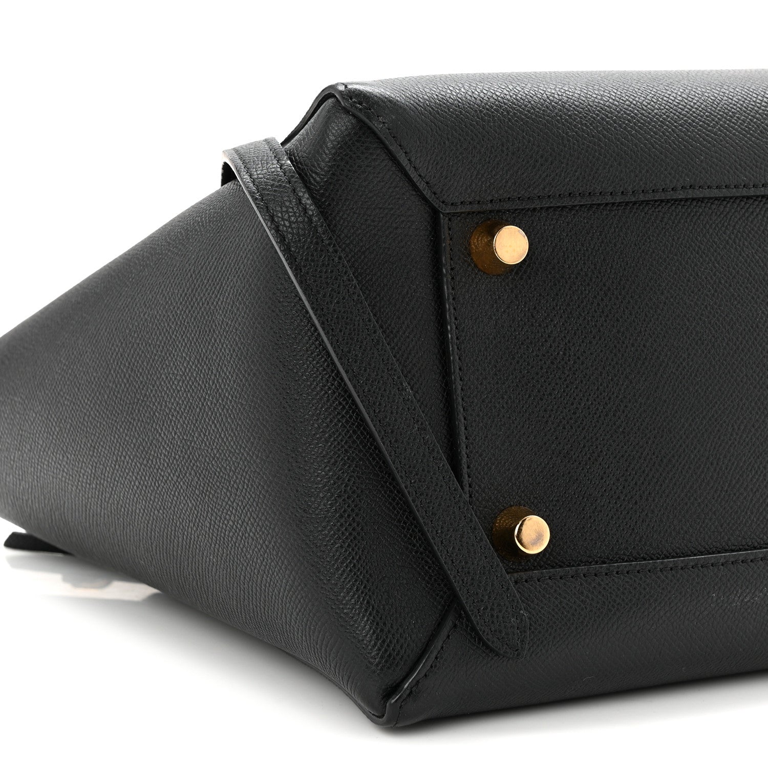 Grained Calfskin Mini Belt Bag Black