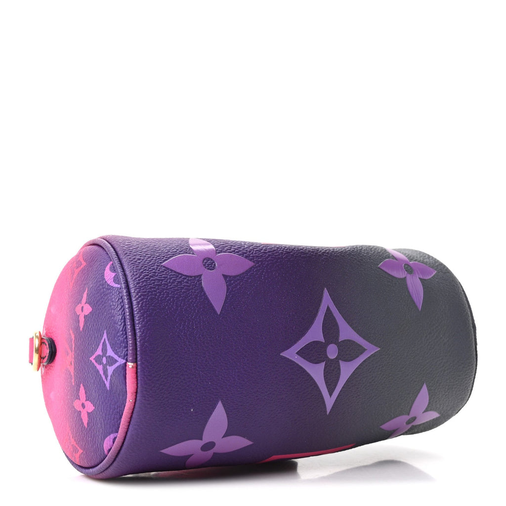Monogram Giant Spring In The City Papillon BB Midnight Fuchsia