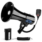 Megaphone 50W Bluetooth Rechargeable Portable Bullhorn 1100 Yard Glosssy