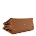 Grained Calfskin Small Sac De Jour Saddle Brown