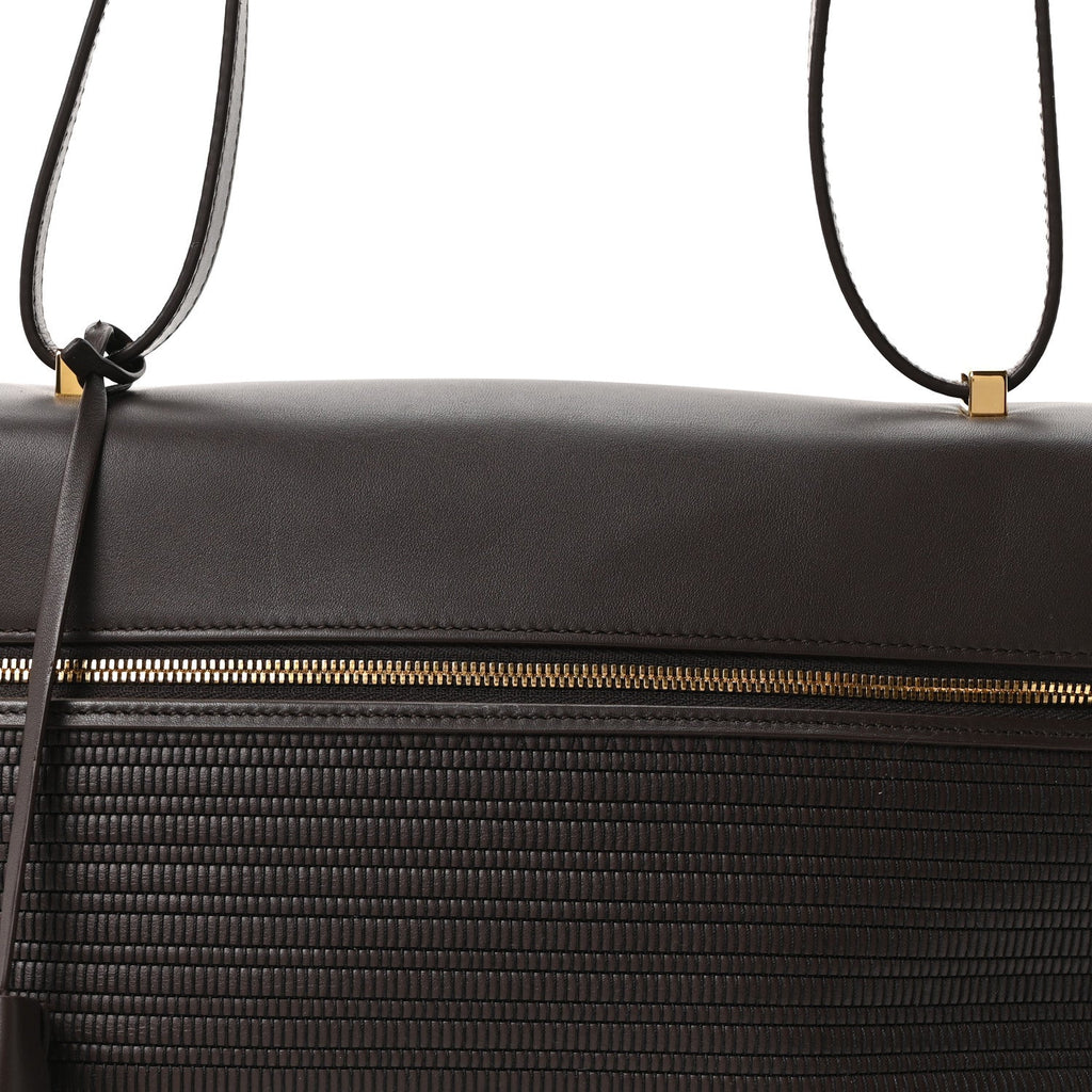 Ox Calfskin Woven Extra Bag L27  Colour Pecora Nera