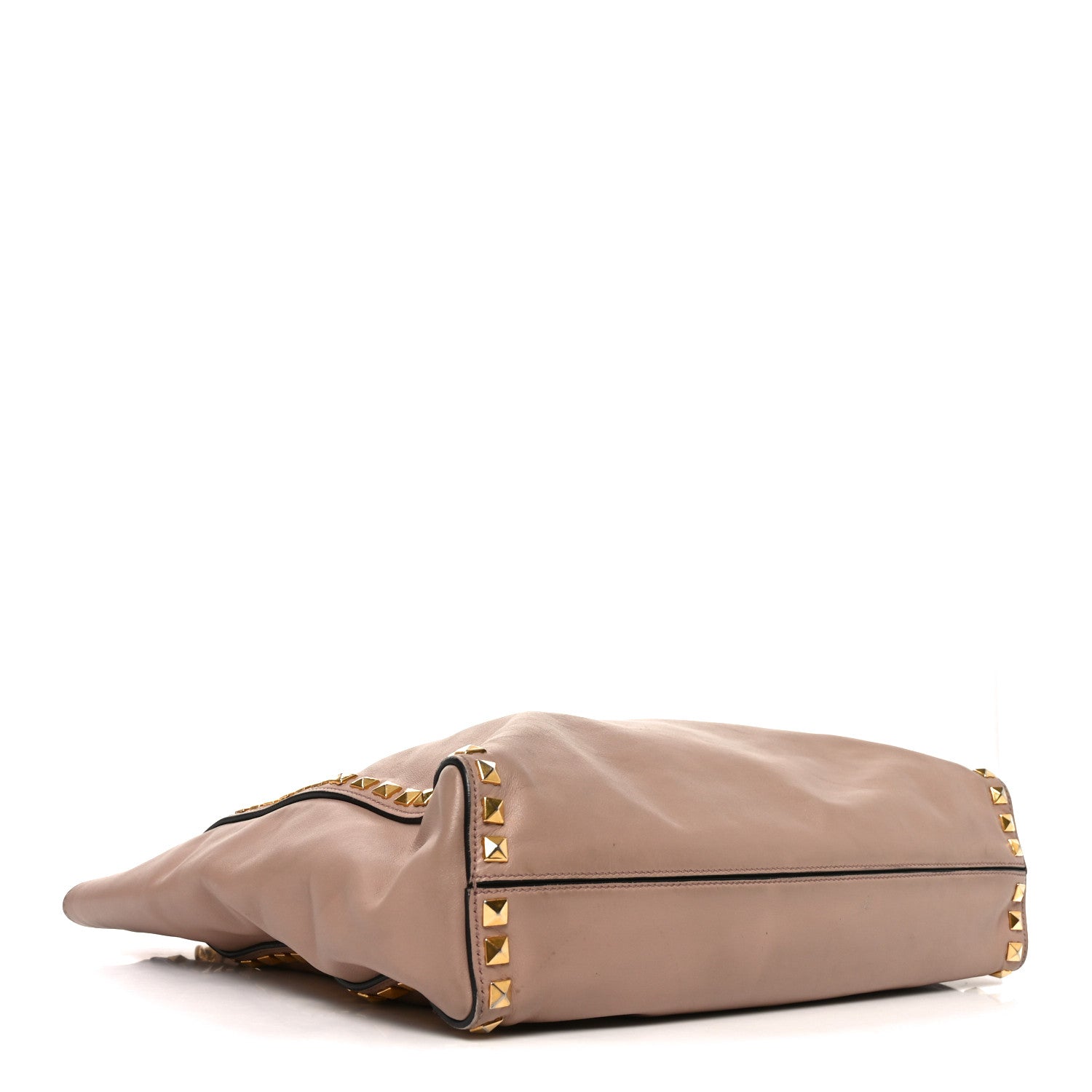 Soft Calf Studded Shopping Tote Cammeo
