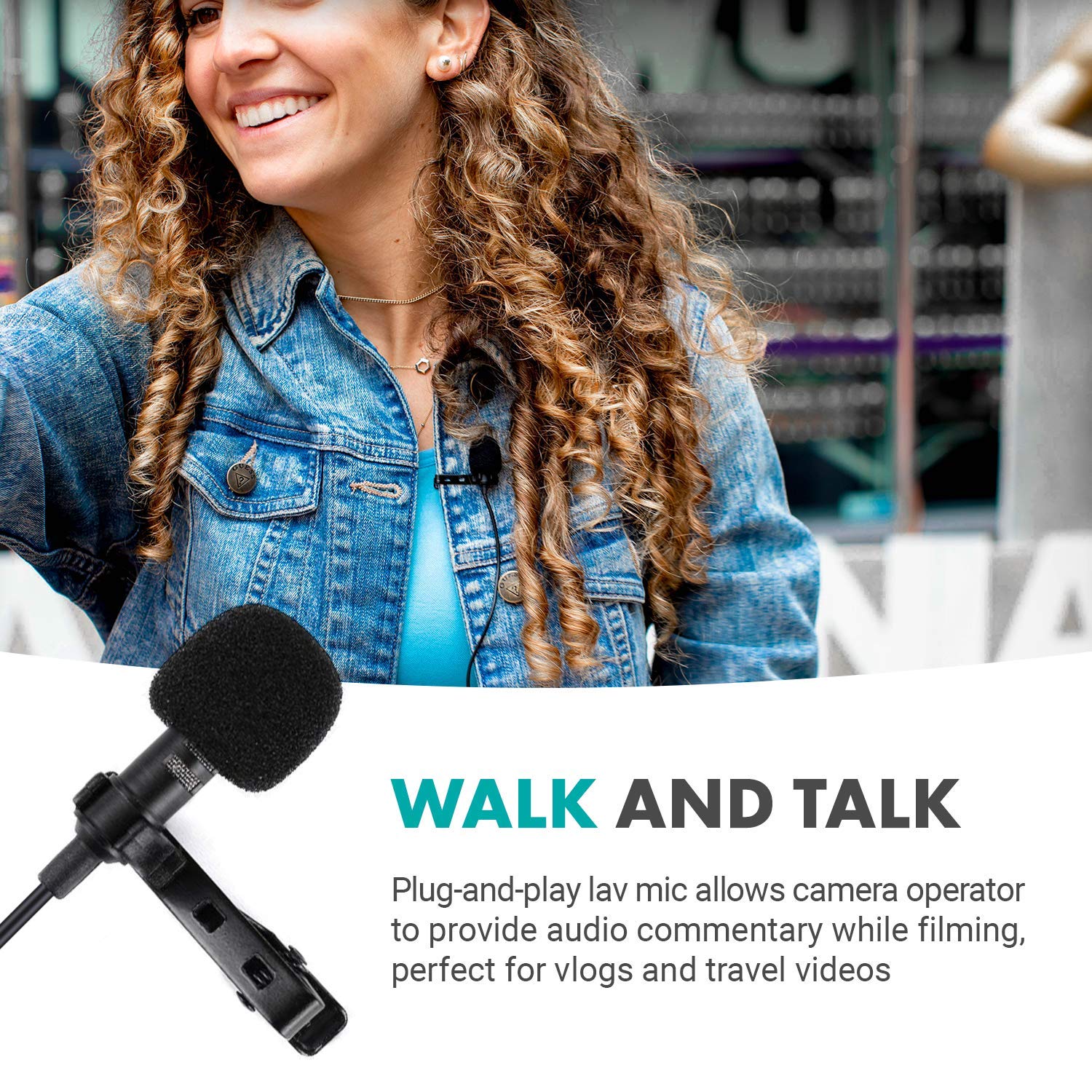 Movo DM1P Lavalier Mic for DJI Osmo 4k Camera