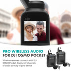 Movo Edge-OP-Duo Dual Wireless Lavalier Microphone for Osmo Pocket 1 and 2