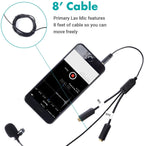 Movo Lav w/ Secondary Mic & Headphone Monitoring