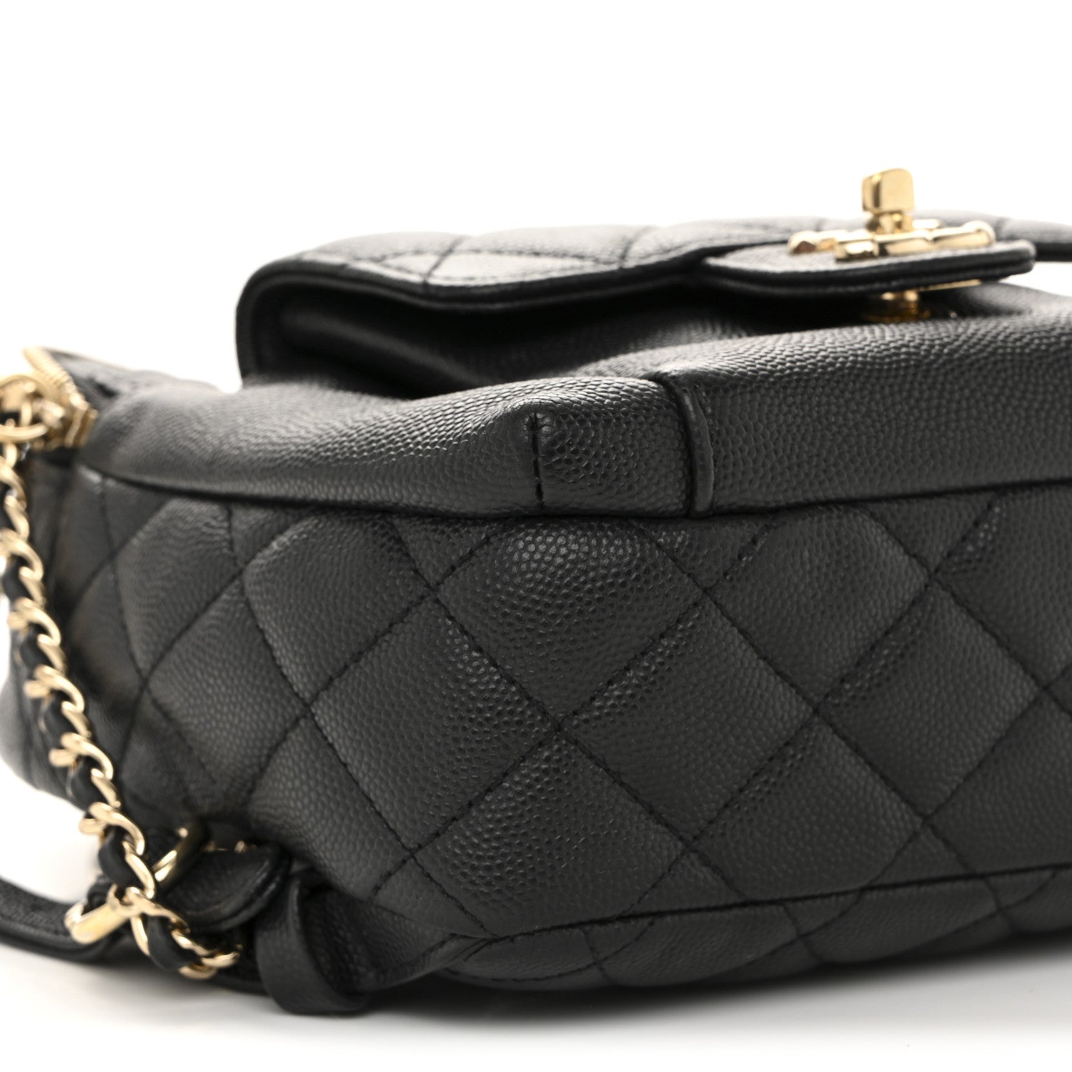 Caviar Quilted Small CC Day Backpack Black