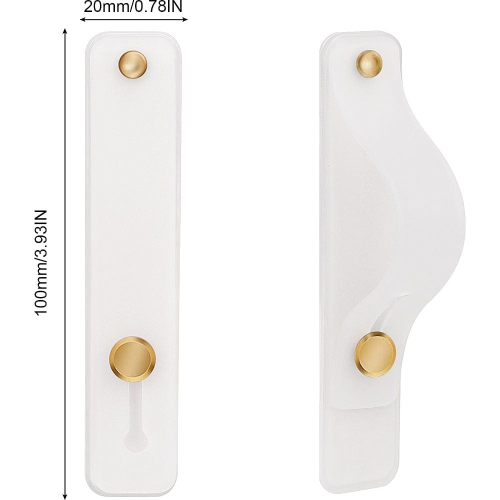 SAHARA - White FingerGrip Cell Phone Grip - For Most Cell Phones
