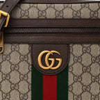 GG Supreme Monogram Web Small Ophidia Messenger Bag Brown