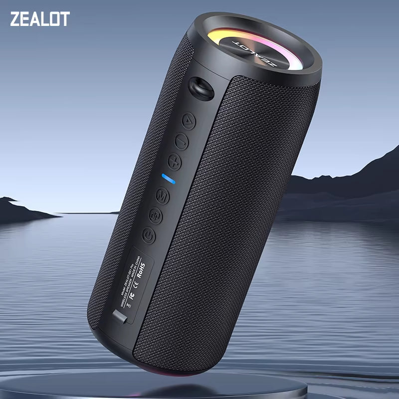 S51Pro High-Power 40W Bluetooth Speaker with 3D Stereo Bass, Portable IPX5 Waterproof Design, TWS Compatible Boom Box