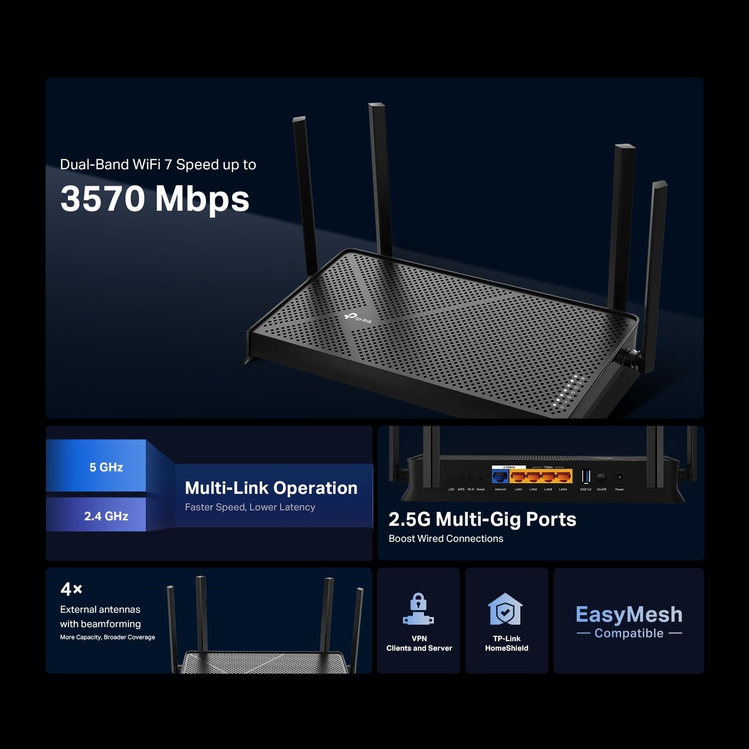 TP-Link Archer BE230 Wi-Fi 7 IEEE
