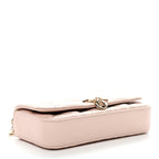 Lambskin Cannage Dior Talk Phone Pouch Rose Poudre