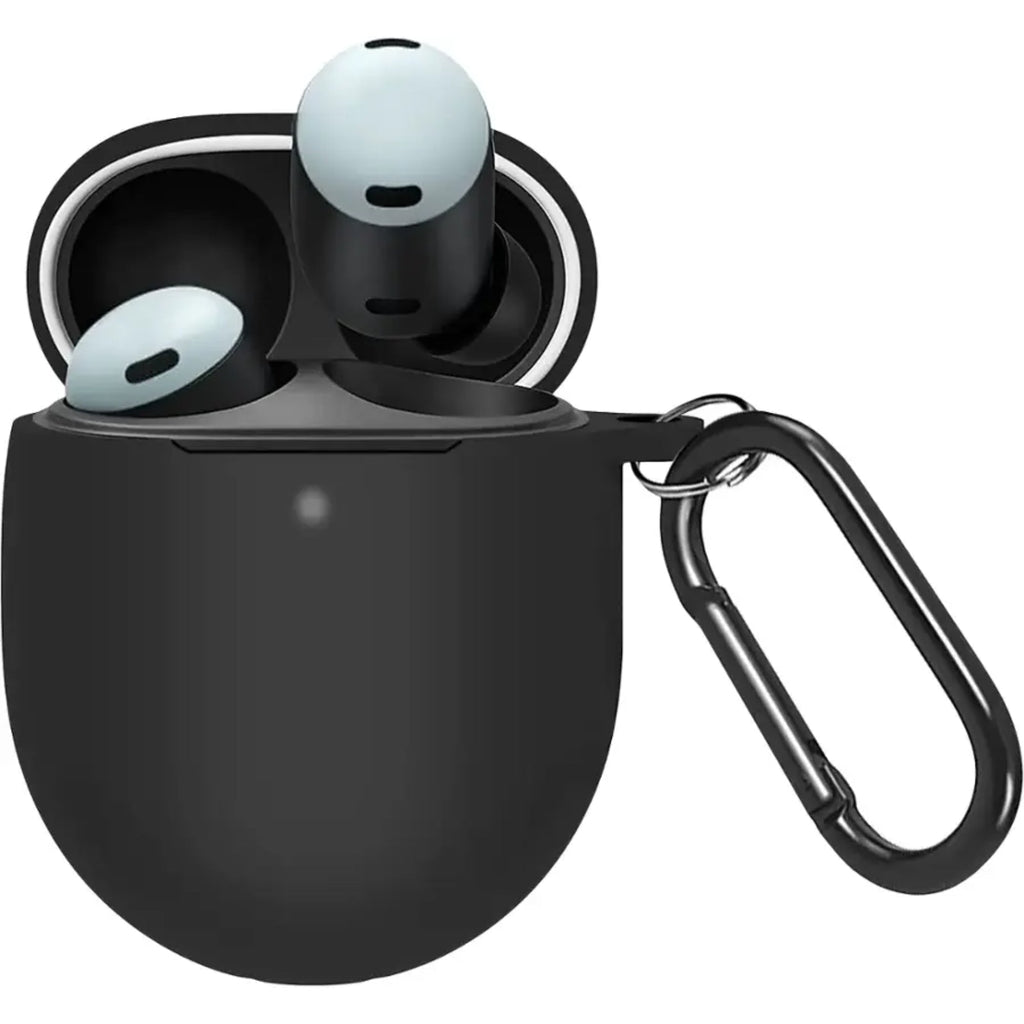 SAHARA - Anti-Slip Silicone Case for Google Pixel Buds Pro 2 Headphones - Black