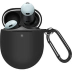 SAHARA - Anti-Slip Silicone Case for Google Pixel Buds Pro 2 Headphones - Black