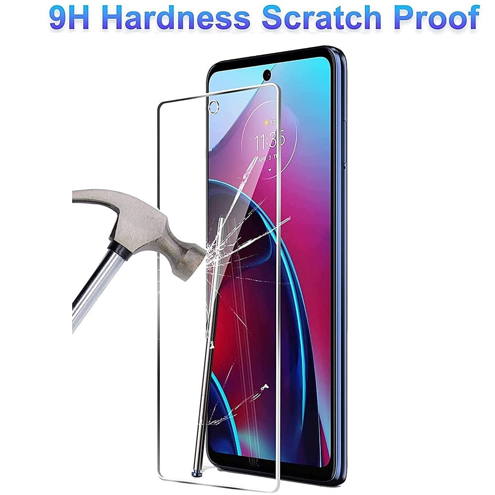 SAHARA - ZeroDamage Ultra-Strong+ Tempered Glass Screen Protector (2-Pack) - Motorola Moto G Stylus 2022