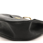 Grained Lambskin Drew Shoulder Bag Black