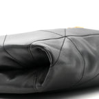 Lambskin Matelasse Monogram Medium Jamie 4.3 Pochon Black