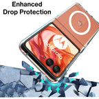 Entronix [Magnetic] Case Compatible with Moto Razr 2025 - [Hard Back] Slim Clear